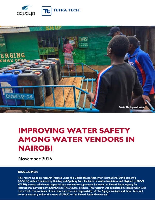 Improving Water Safety Among Water Vendors in Nairobi