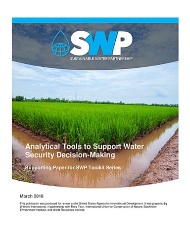 Categories of Tools Used in Water Planning