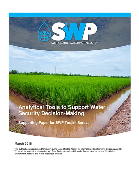 Categories of Tools Used in Water Planning